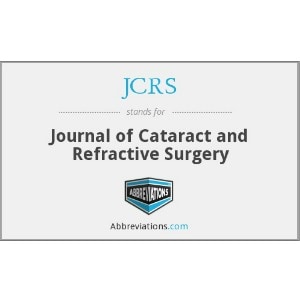 Journal of Cataract and refractive surgery 1